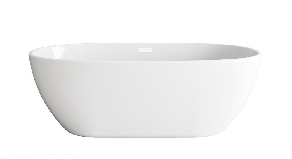 Bathtub 66.9&#34;30.7&#34;24.0&#34; GW with WHT drain kit