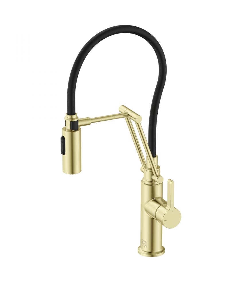 Kitchen Faucet 4 5/8&#34; ×  1‘-8&#34; ×9 1/4&#34; brushed gold