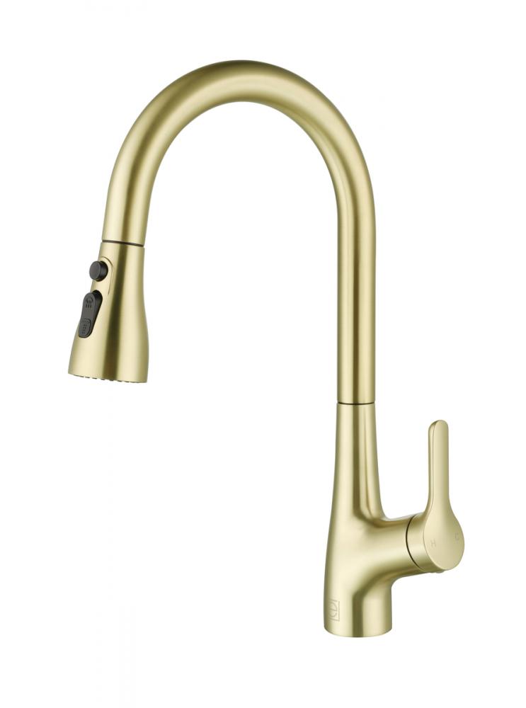 Kitchen Faucet 4 29/64&#34; × 1‘ 3-17/32&#34;  × 10 1/16&#34; brushed gold