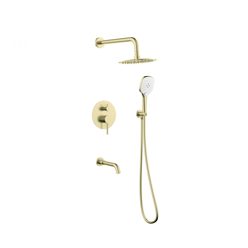 Shower Room Faucet 17-9/32&#34; × 78&#34; brushed gold
