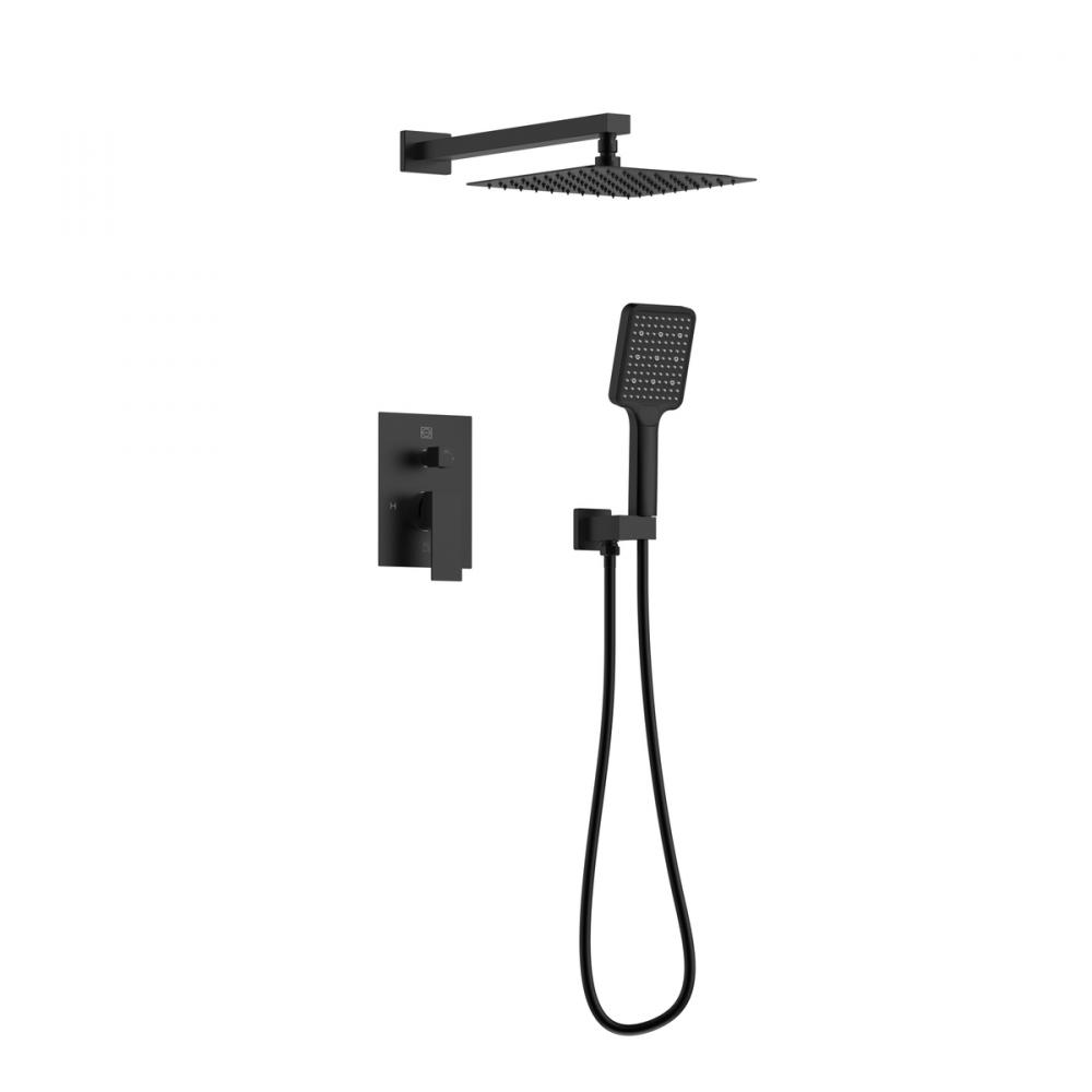 Shower Room Faucet 19-7/64&#34; × 78&#34; matte black
