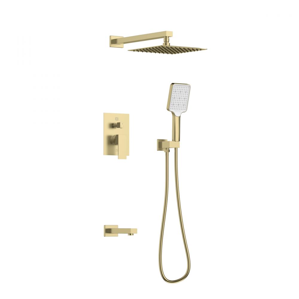 Shower Room Faucet 19-7/64&#34; × 78&#34; brushed gold