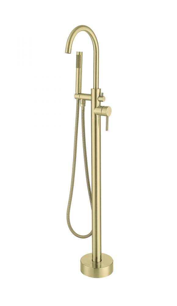 Tub Faucet 7 5/6&#34; × 3‘ 8-7/8&#34;  × 11 7/8&#34; brushed gold