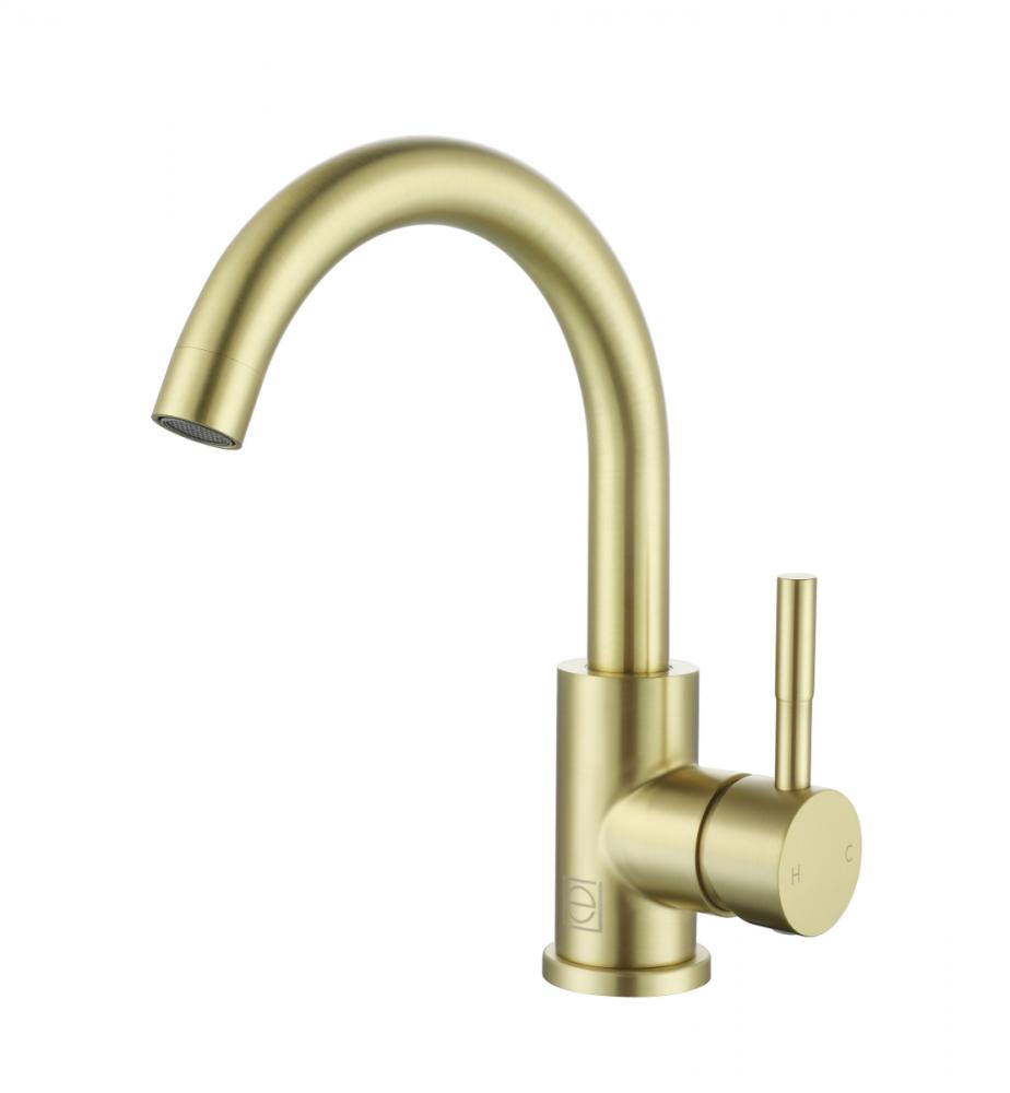 Vanity Faucet 1 15/16&#34; × 9 11/16&#34;  ×7 13/16&#34; brushed gold