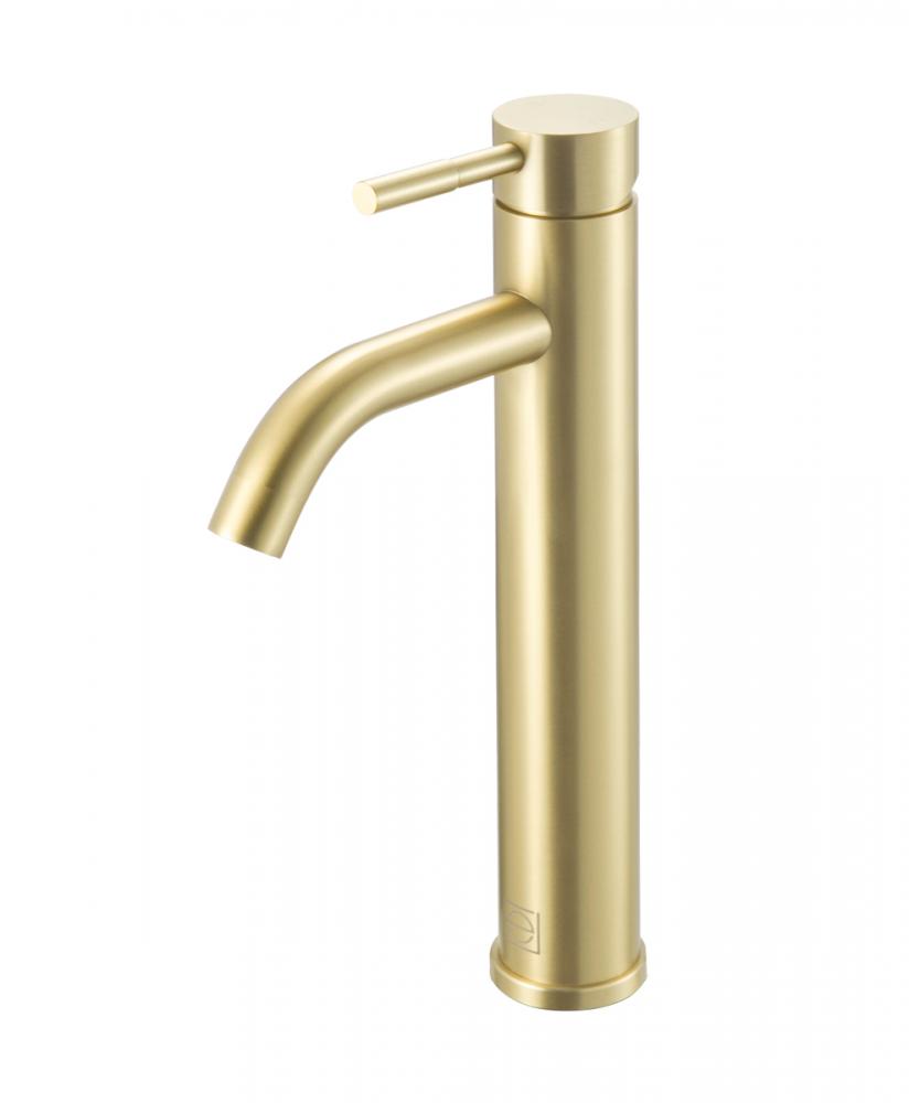 Vanity Faucet 1 61/64&#34; × 11 11/16&#34; × 6 15/32&#34; brushed gold