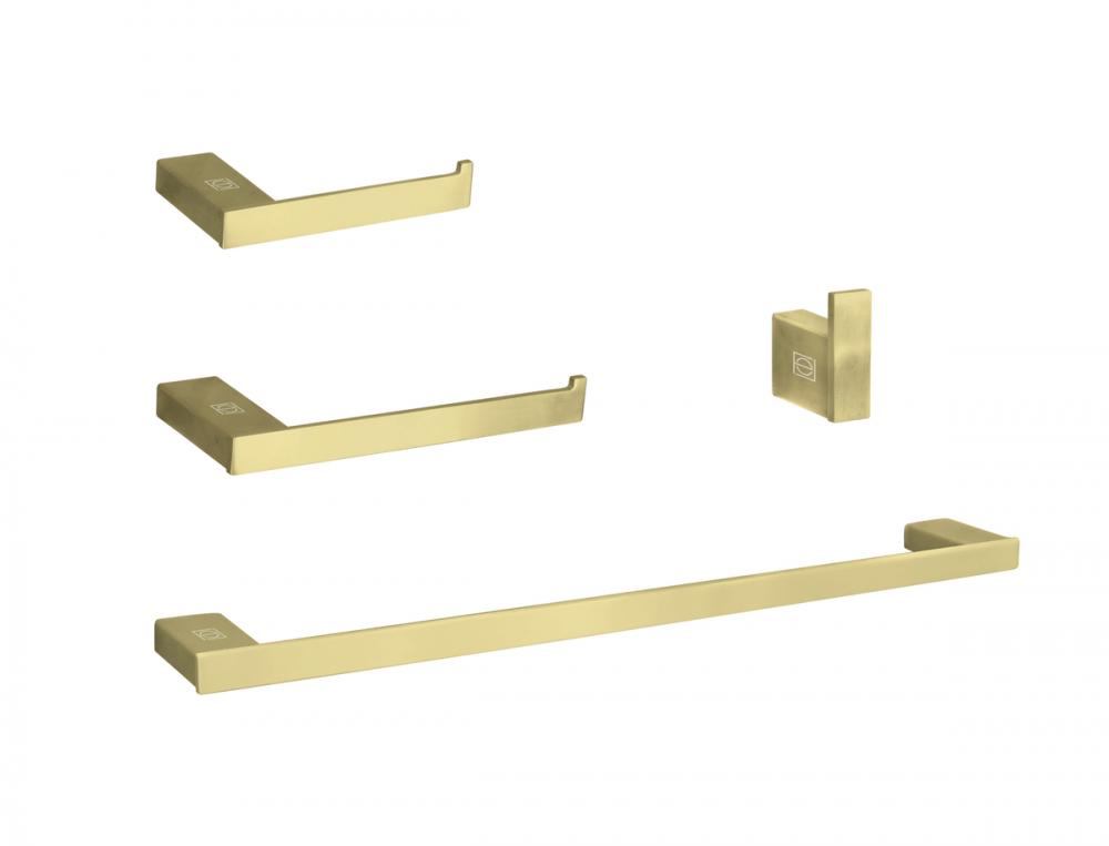 Bathroom hardware set 24&#34;x2.9&#34;+7&#34;x2.9&#34;+2.2&#34;x1.5&#34;+9.6&#34;x2.9&#34; brushed g