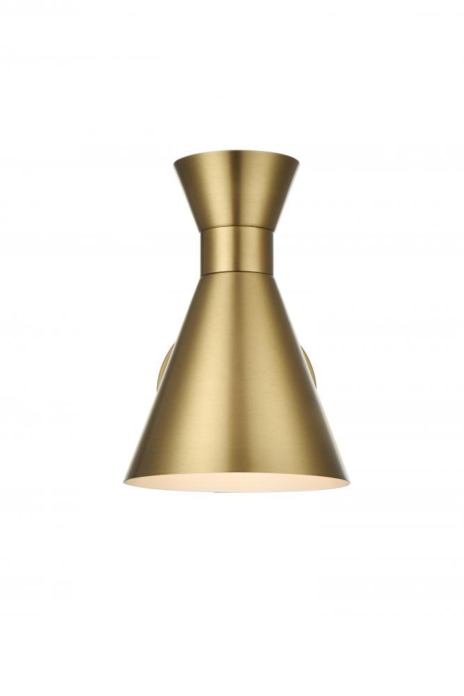 Halycon Wall Sconce W5.9&#34;E10.5&#34;H8.3&#34; Satin Gold
