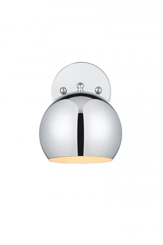 Othello Wall Sconce W5.9&#34;E9.1&#34;H7.8&#34; Chrome