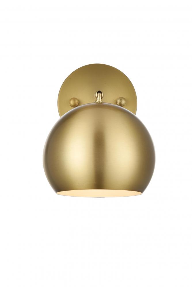 Othello Wall Sconce W5.9&#34;E9.1&#34;H7.8&#34; Satin Gold