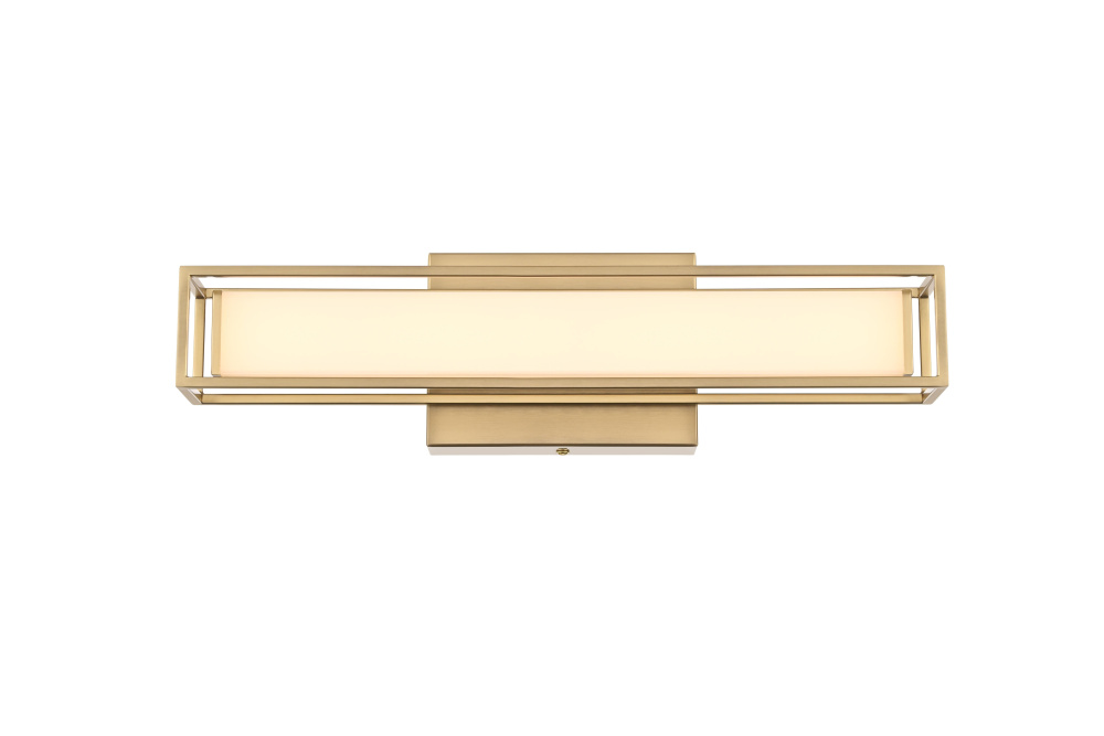 Wall Sconce L16&#34; E4.5&#34; H4.3&#34; LED 8W 3CCT Satin Gold