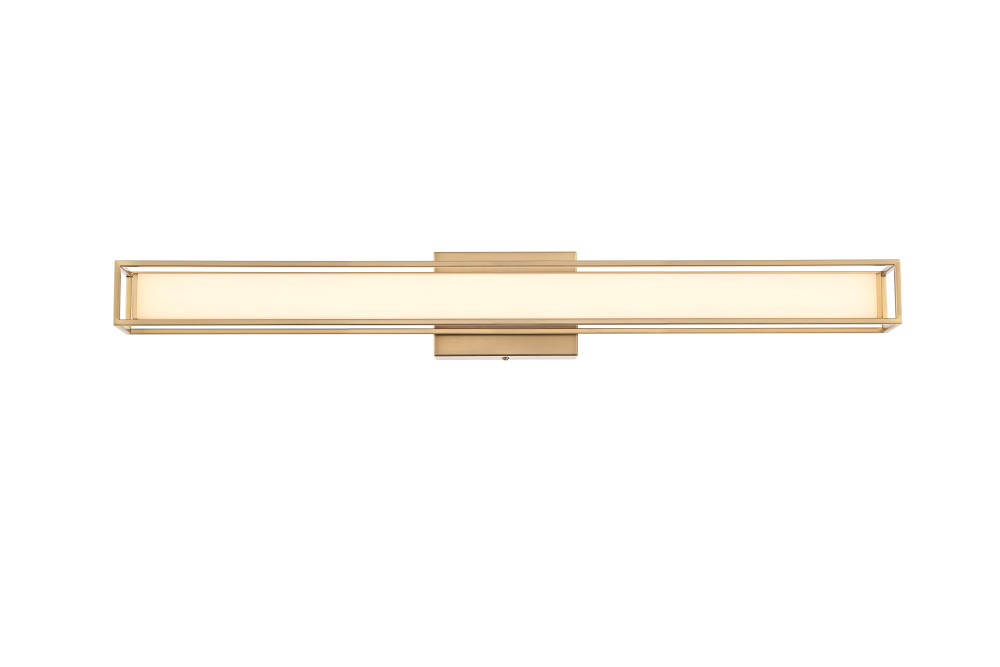 Wall Sconce L31&#34; E4.5&#34; H4.3&#34; LED 18W 3CCT Satin Gold
