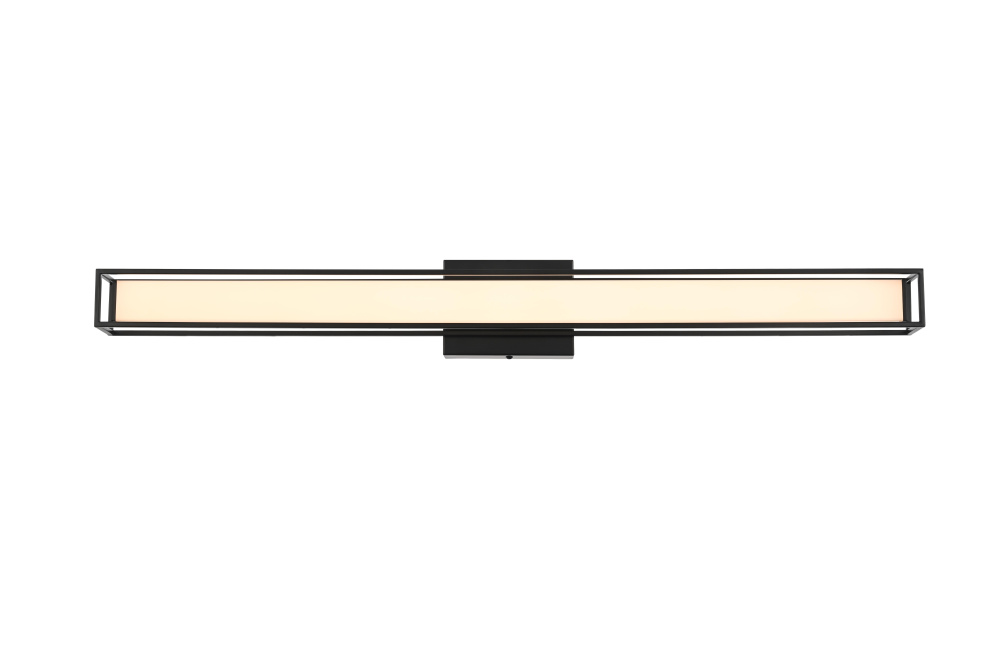 Wall Sconce L36&#34; E4.5&#34; H4.3&#34; LED 24W 3CCT Black