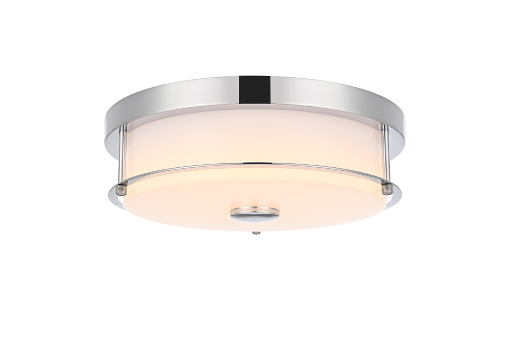 Flush Mount D12&#34; H4&#34; LED 18W 3CCT Chrome