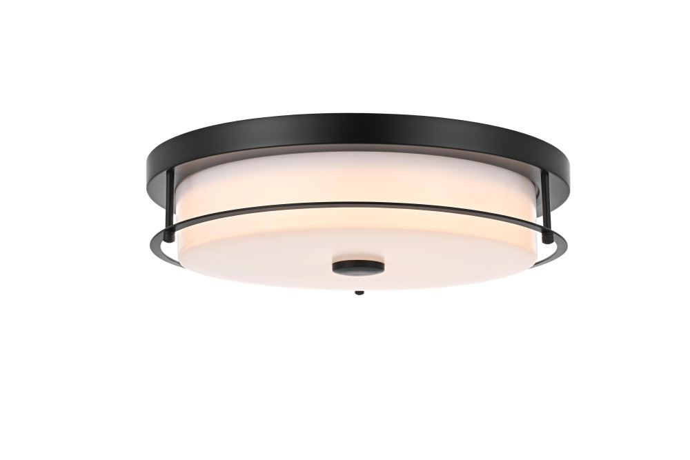 Flush Mount D16&#34; H4&#34; LED 24W 3CCT Black