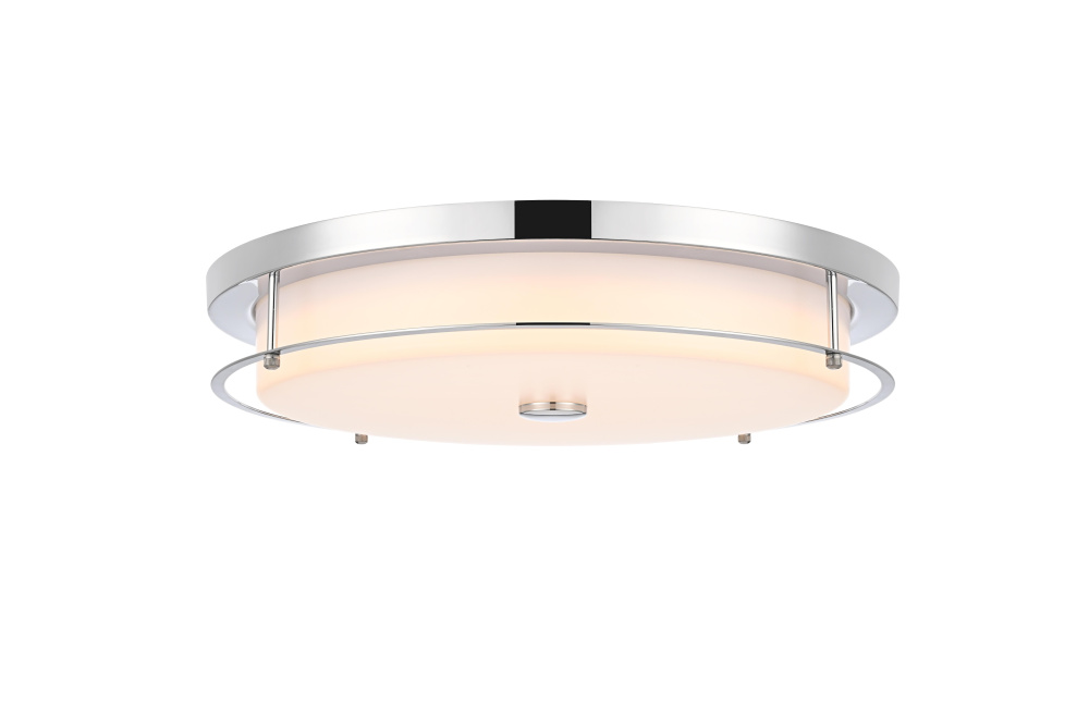 Flush Mount D20&#34; H4&#34; LED 24W 3CCT Chrome