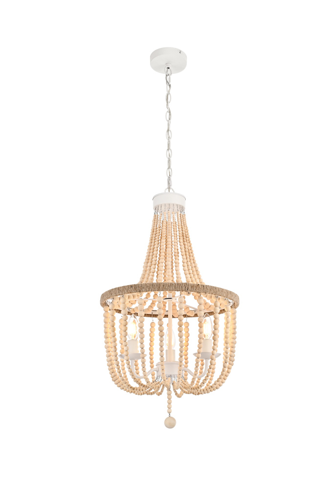 Pendant D16&#34; H47&#34; Beige
