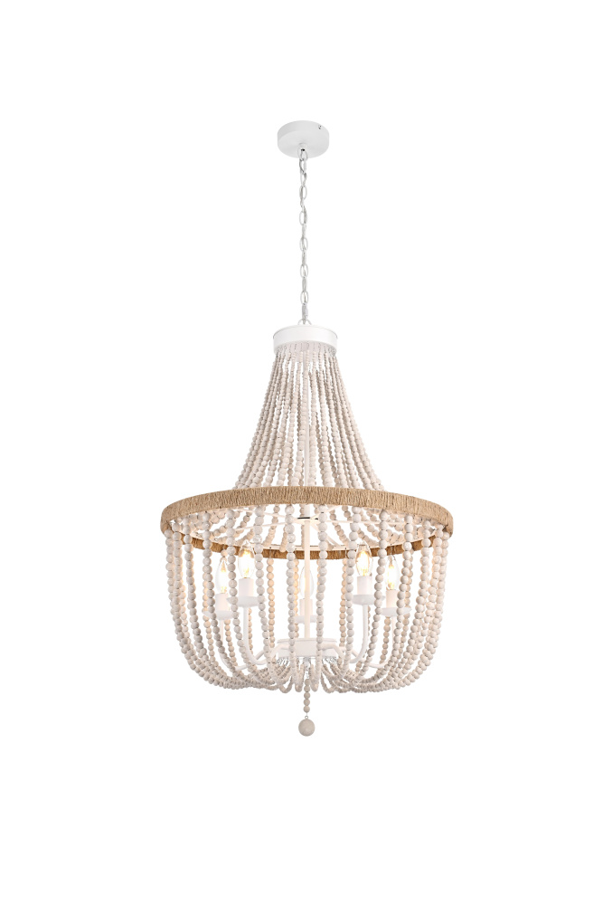 Pendant D24&#34; H47&#34; White