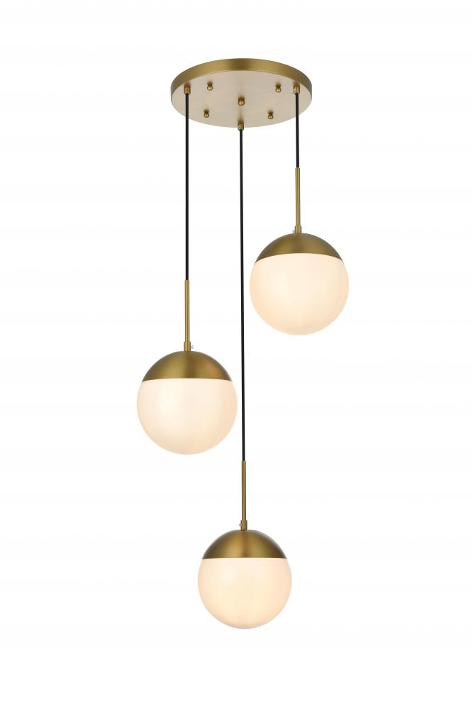 Eclipse Hang D18&#34;H9&#34;L3 Satin Gold W