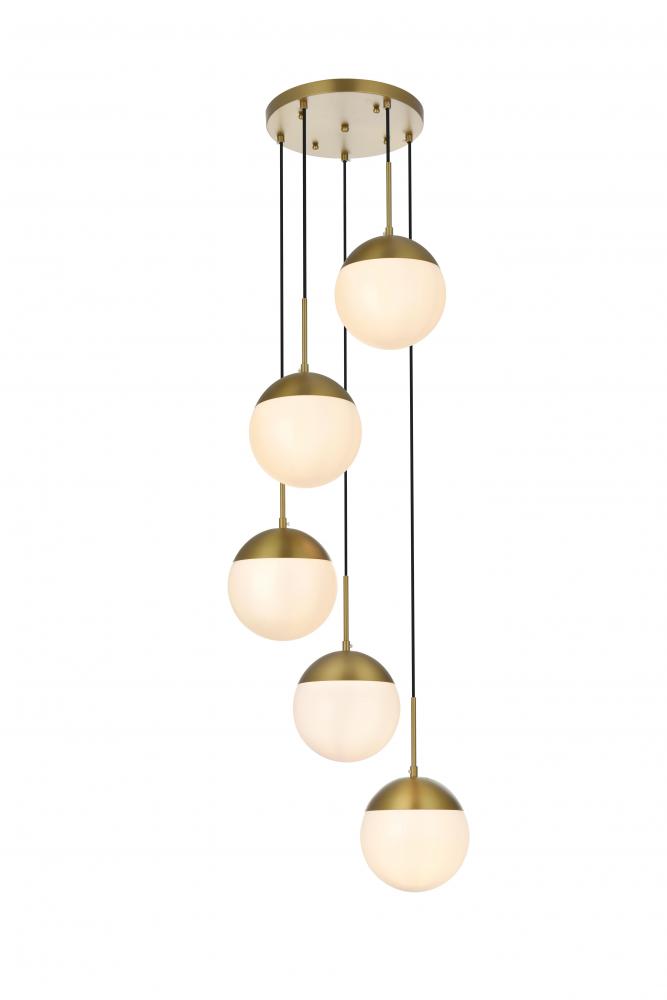 Eclipse Hang D18&#34;H9&#34;L5 Satin Gold W
