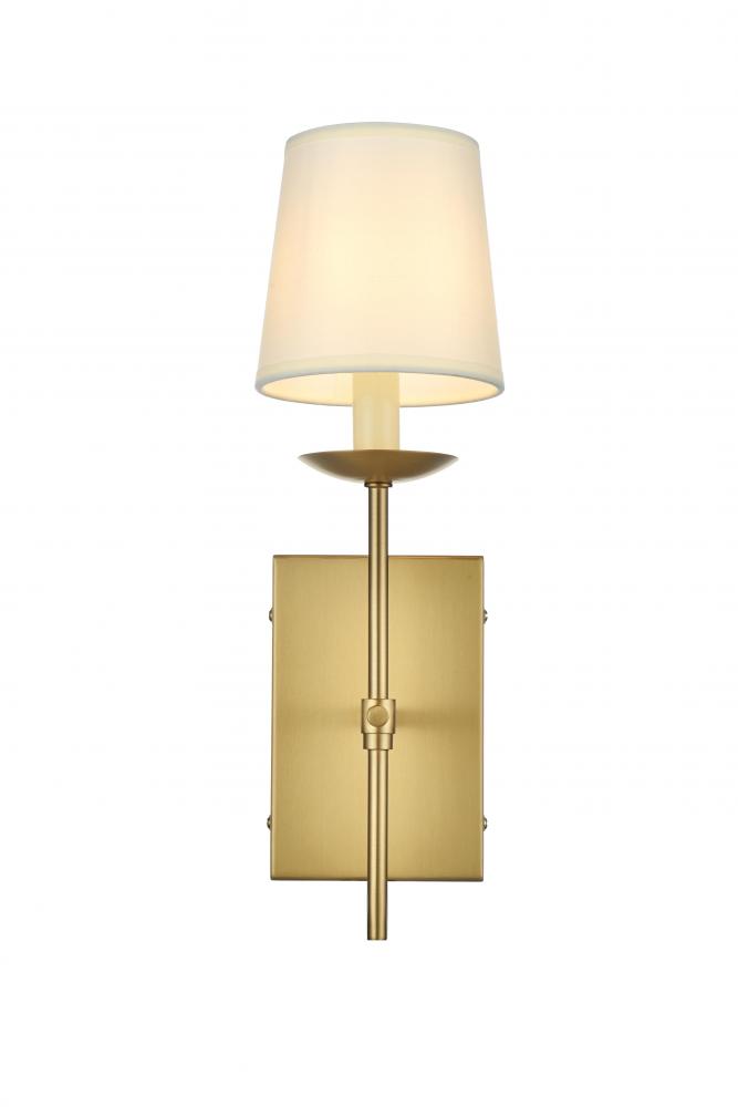 Eclipse Wall W4&#34;E5.5&#34;H14&#34;L1 Satin Gold