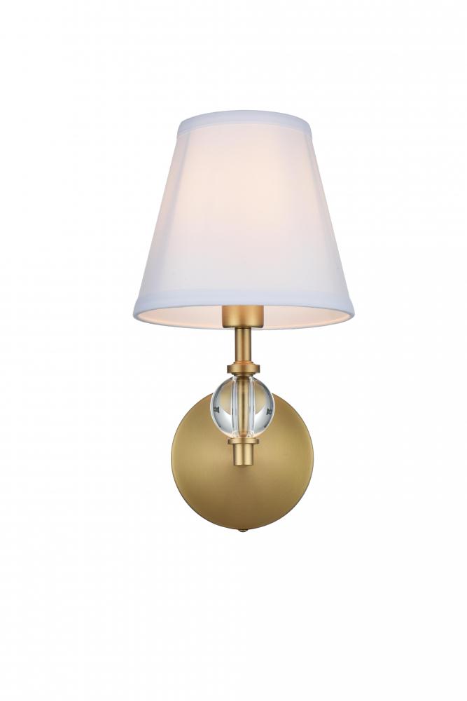 Bethany Wall sconce W6.7&#34;E8.5&#34;H12.5&#34; Satin Gold