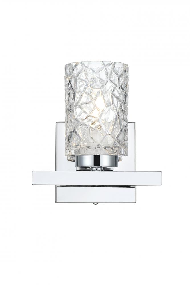 Cassie Wall sconce W7.1&#34;E5.2&#34;H7.7&#34; Chrome