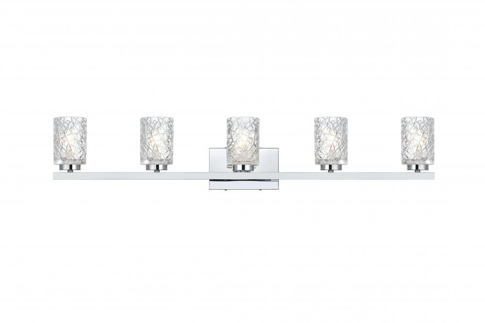 Cassie Wall sconce W41.3&#34;E5.2&#34;H7.7&#34;Chrome