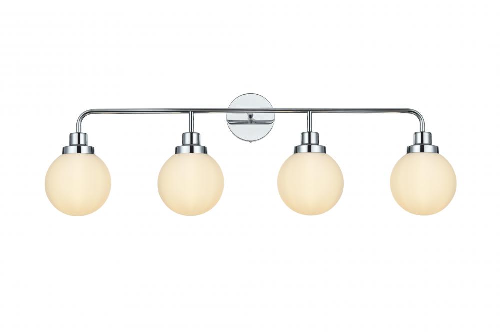 Hanson Wall Sconce L37.2&#34;H11.7&#34;E7.7&#34;W/GL Chrome