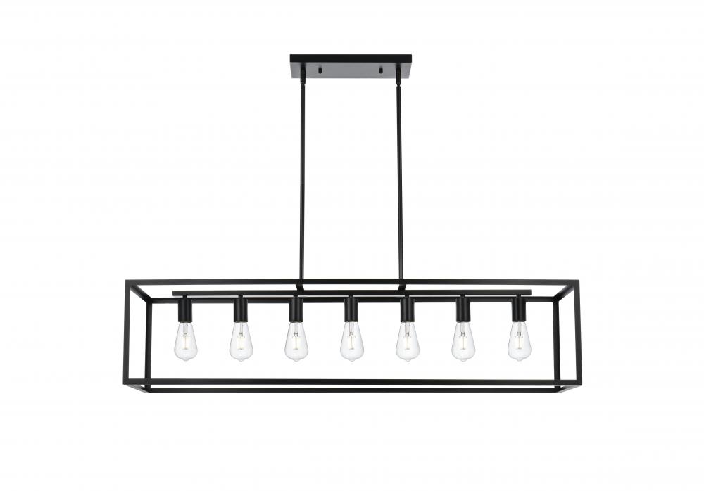 Pendant L47&#34;xW12&#34;xH11&#34; L7 Black