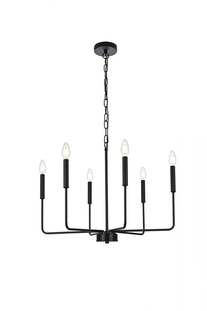 Willa Pendant D26&#34;H19.5&#34; L6 Black