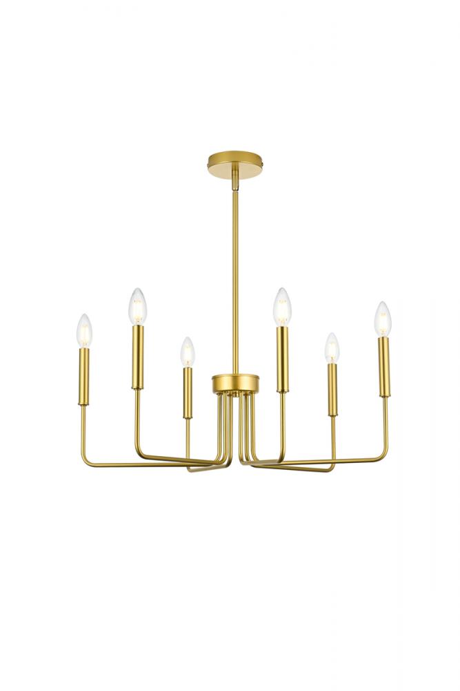 Willa Pendant D26.0&#34;H10&#34; L6 Brass