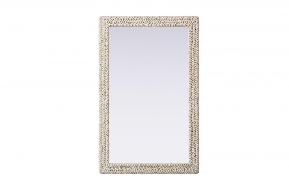 Jute Rope Mirror 35&#39;&#39;x55&#39;&#39; Linen White