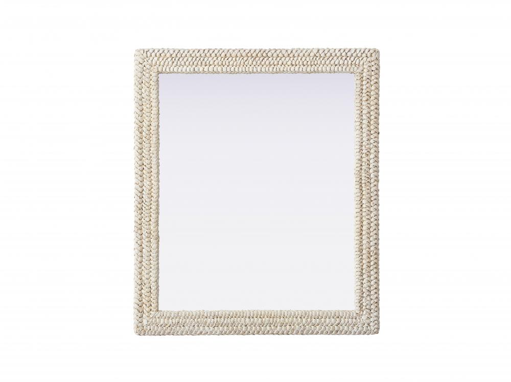 Jute Rope Mirror 36&#39;&#39;x42&#39;&#39; Linen White
