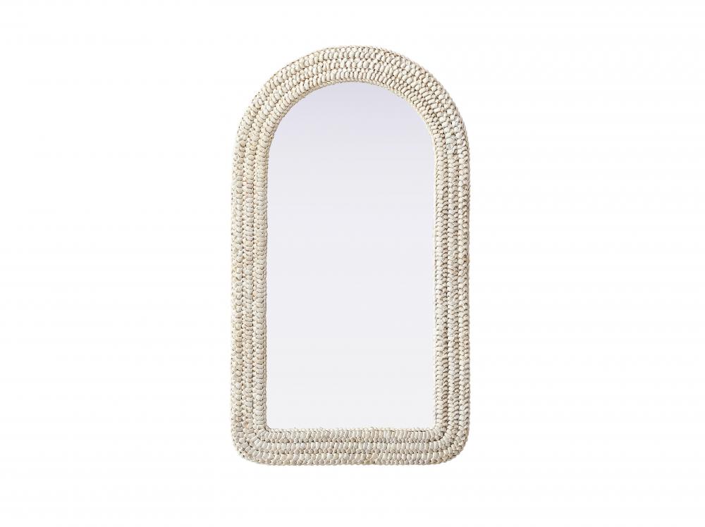 Jute Rope Mirror 24&#39;&#39;x42&#39;&#39; Linen White