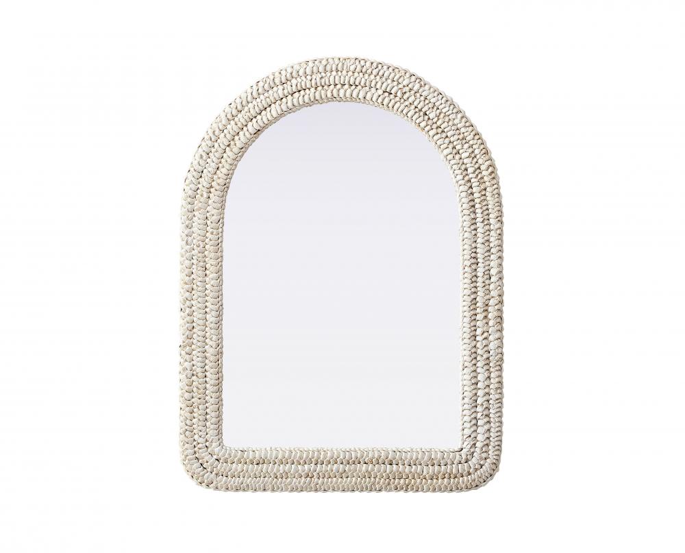 Jute Rope Mirror 27&#39;&#39;x36&#39;&#39; Linen White