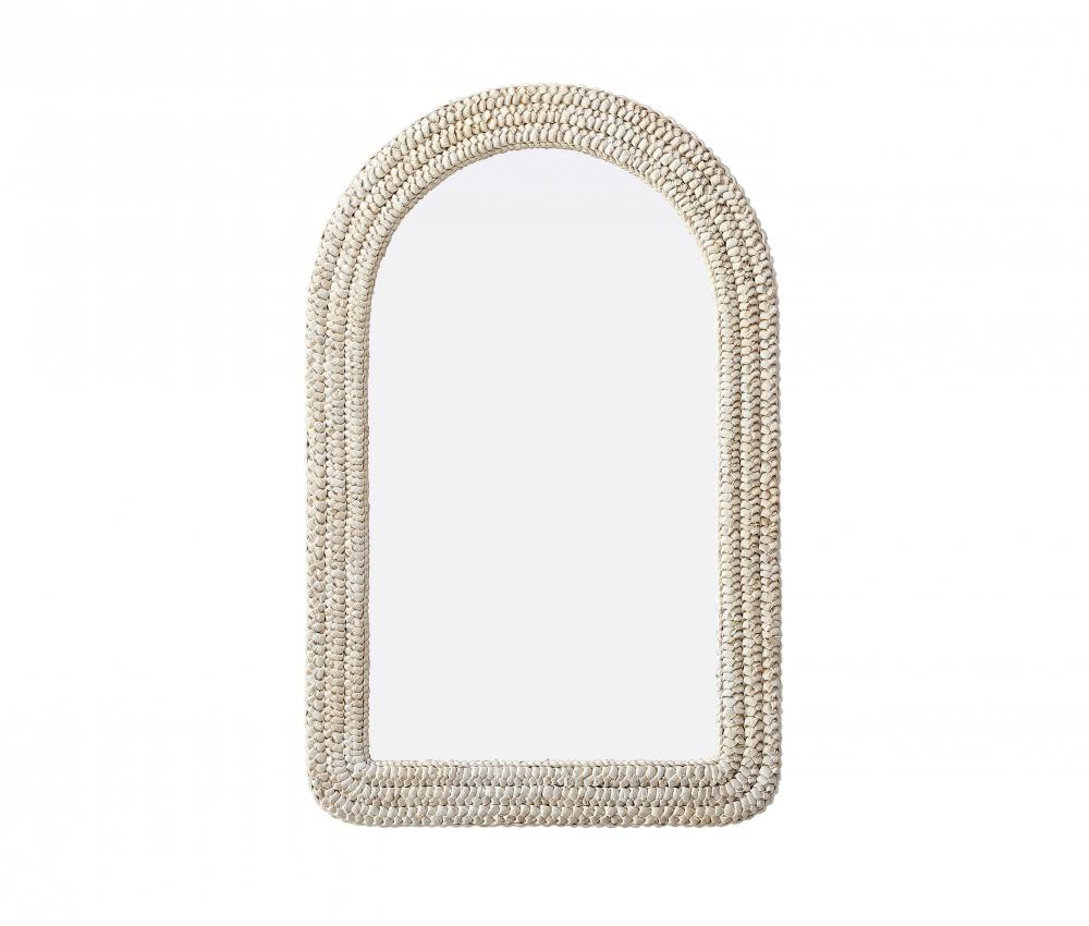 Jute Rope Mirror 27&#39;&#39;x42&#39;&#39; Linen White