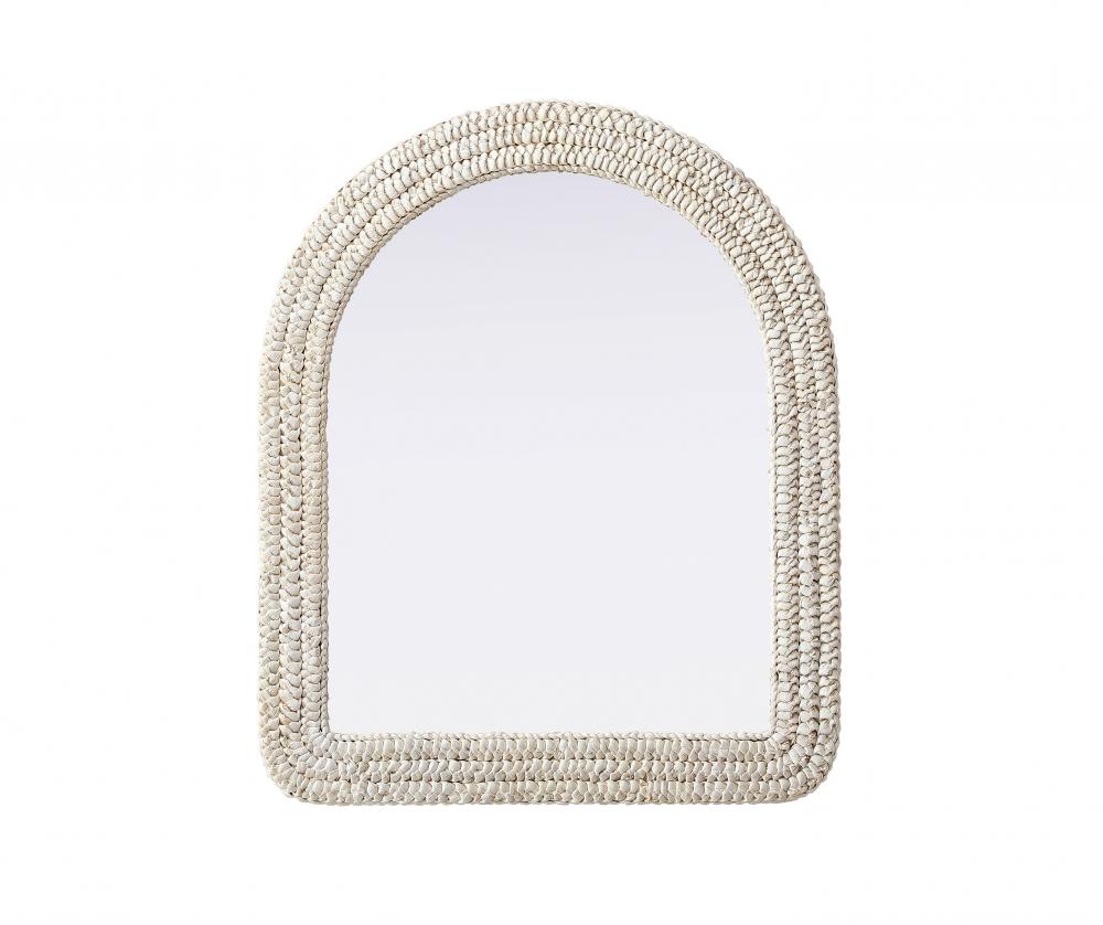 Jute Rope Mirror 30&#39;&#39;x36&#39;&#39; Linen White