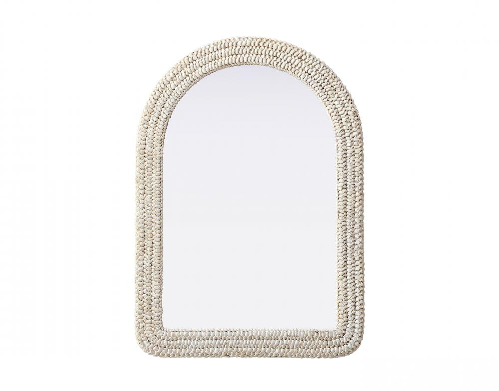 Jute Rope Mirror 30&#39;&#39;x42&#39;&#39; Linen White