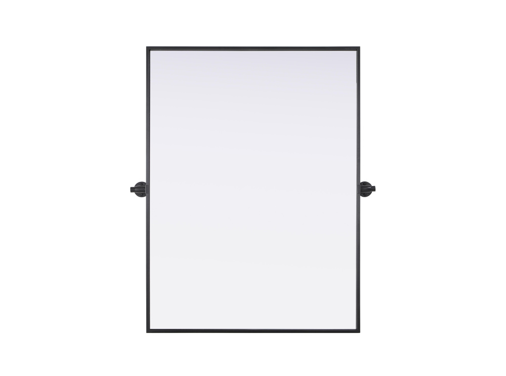 Metal Frame Mirror 27&#34;W x 36&#34;H Black