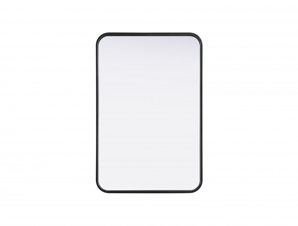 R Corner Mirror 20&#34;x30&#34;x2&#34; Black