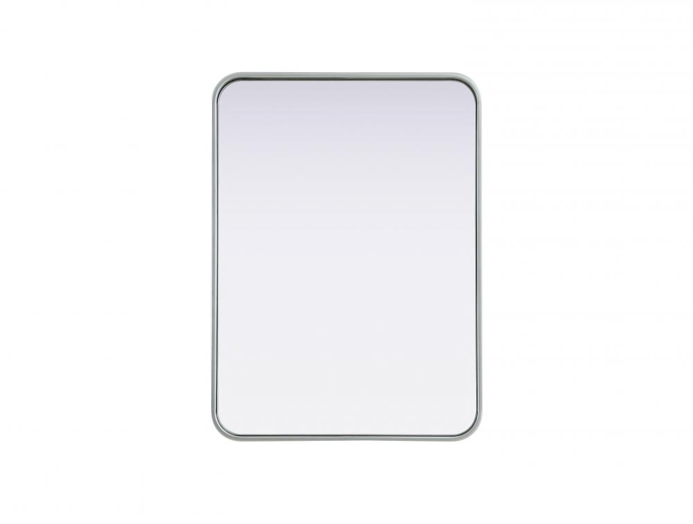 R Corner Mirror 22&#34;x30&#34;x2&#34; Silver