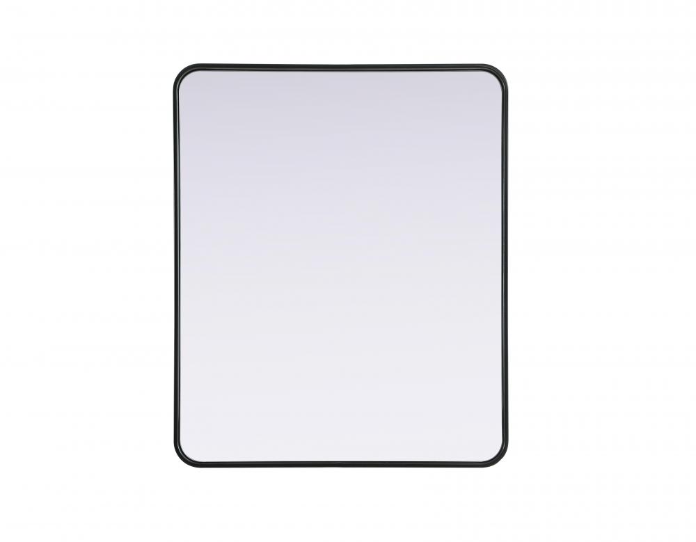 R Corner Mirror 30&#34;x36&#34;x2&#34; Black