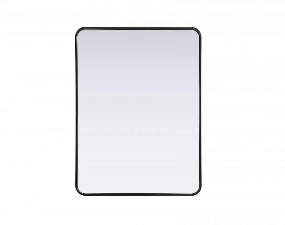 R Corner Mirror 30&#34;x40&#34;x2&#34; Black