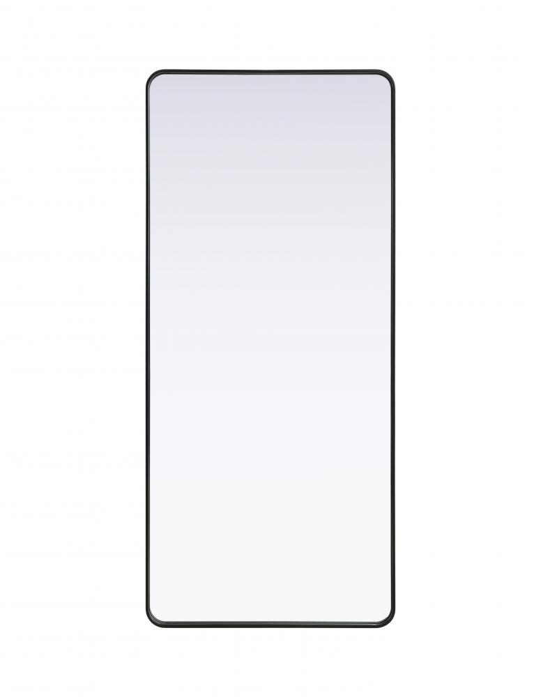 R Corner Mirror 32&#34;x72&#34;x2&#34; Black