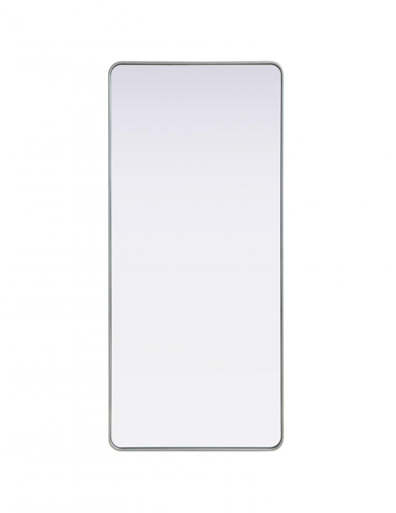 R Corner Mirror 32&#34;x72&#34;x2&#34; Silver