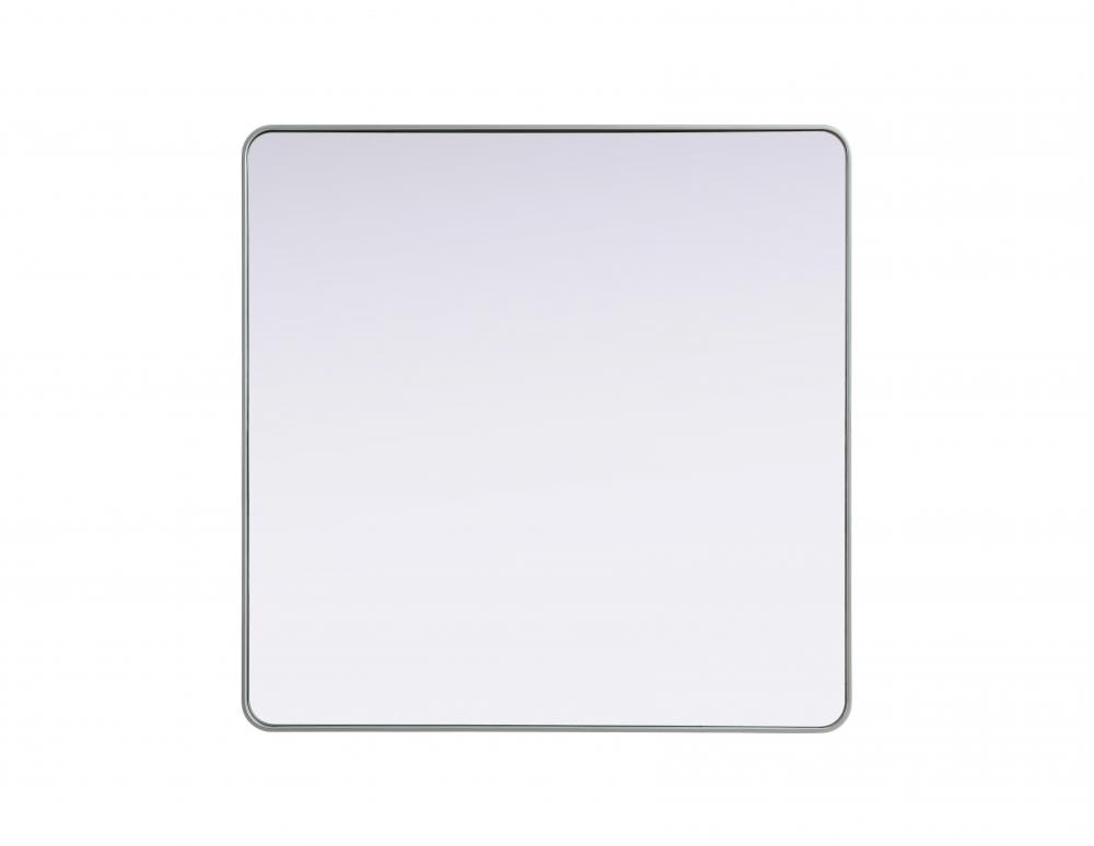 R Corner Square Mirror 48&#34;x48&#34;x2&#34; silver