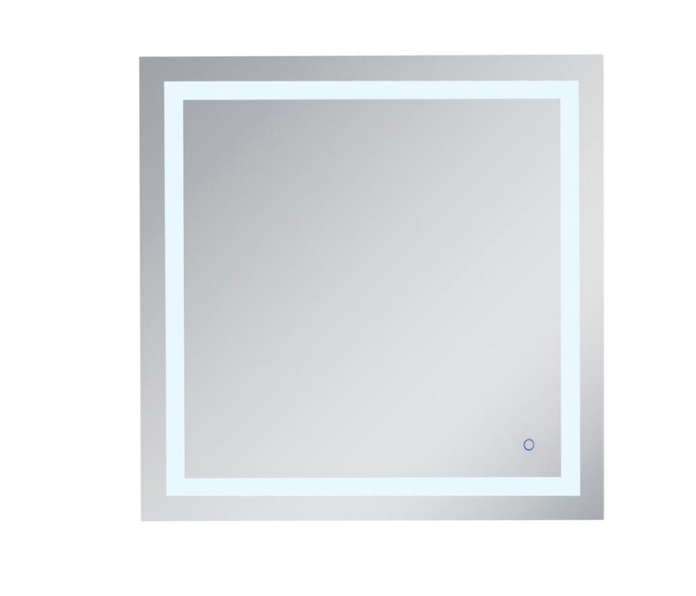 Helios 36in x 36in Hardwired LED mirror with touch sensor and color changing temperature