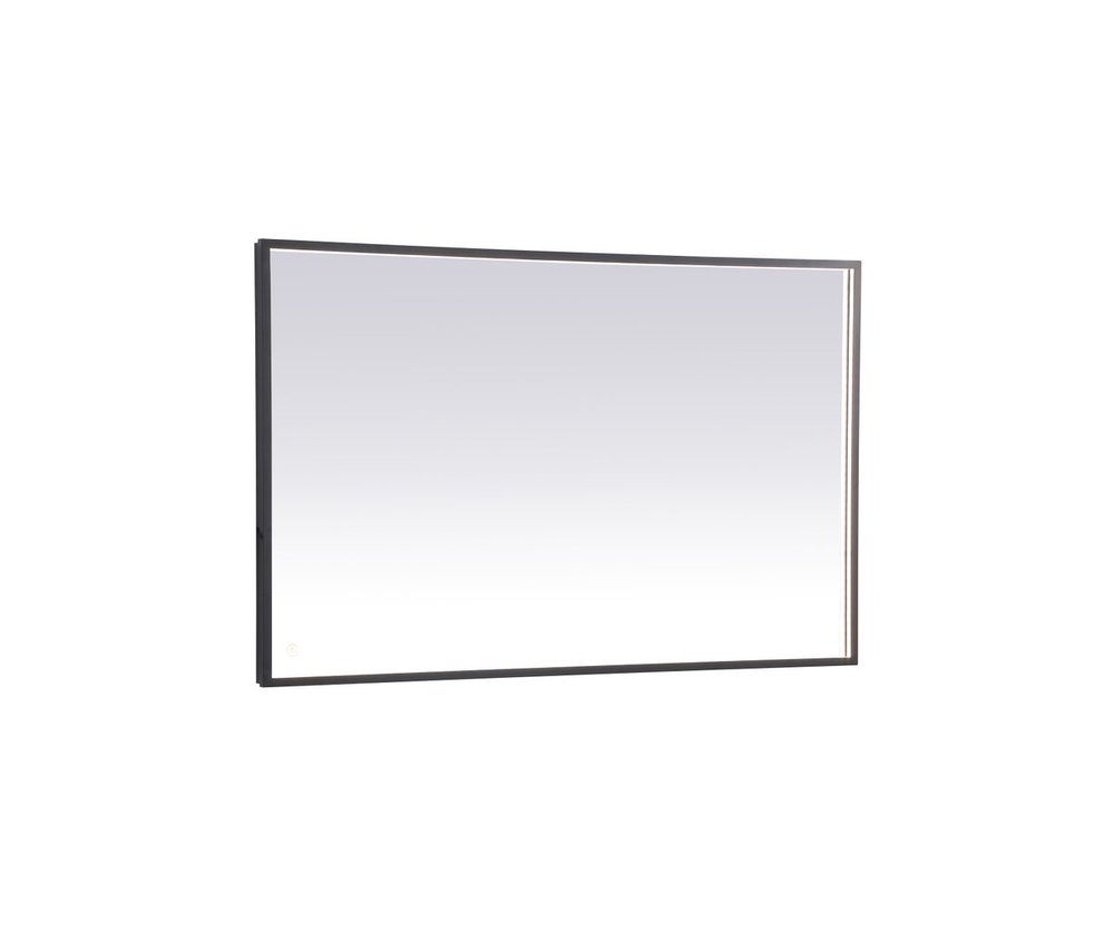Pier 30x48 inch LED mirror with adjustable color temperature 3000K/4200K/6400K in black
