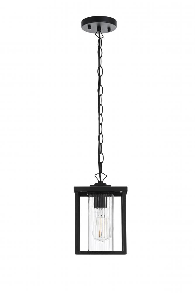 Outdoor Hanging L7&#34; H10.5&#34; E7&#34; L1 Black