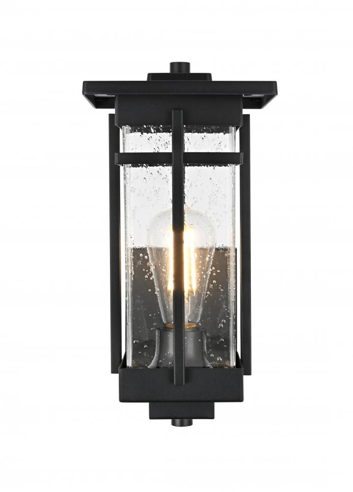 Wall sconce W6.5&#34; H13&#34; E7&#34; L1 Black